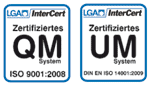 DIN EN ISO 9001:2008 + DIN EN ISO 14001:2009
